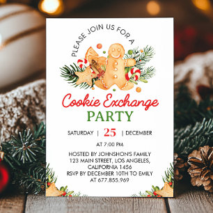 Christmas Cookie Exchange Party Invitation