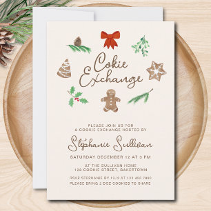 Christmas Cookie Exchange Party Invitation