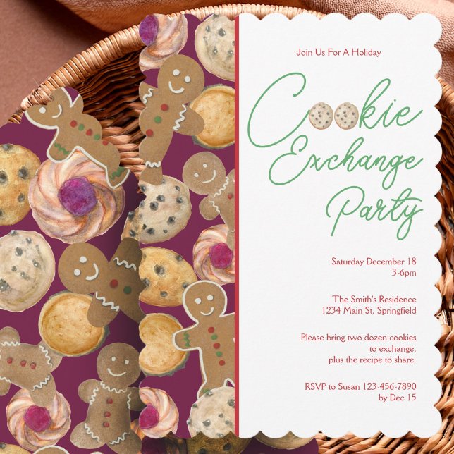Christmas Cookie Exchange Party Invitation (Creator Uploaded)