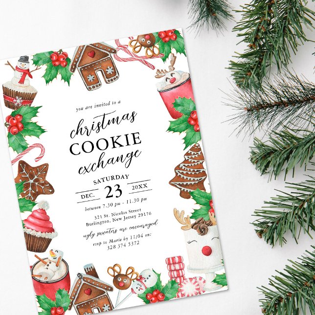 Christmas Cookie Exchange Party Invitation (Creator Uploaded)