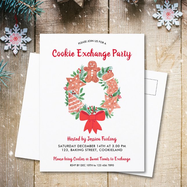 Christmas Cookie Exchange Party Invitation (Creator Uploaded)