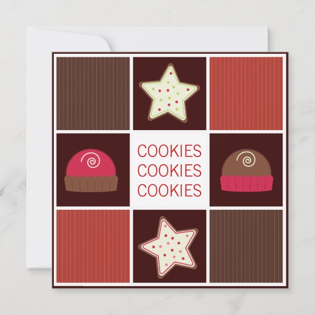 Christmas Cookie Exchange Party Invitations (Front)