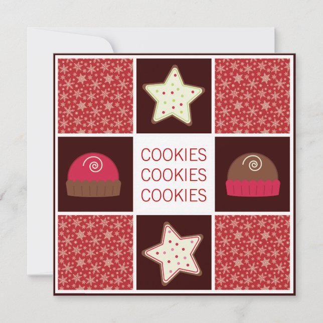 Christmas Cookie Exchange Party Invitations (Front)