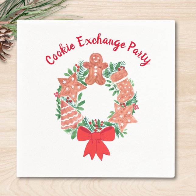 Christmas Cookie Exchange Party  Napkin (Creator Uploaded)