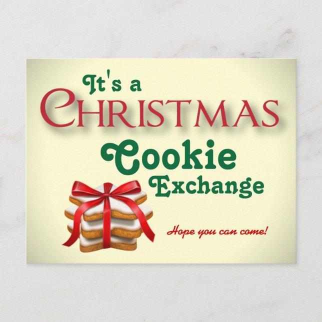 Christmas Cookie Exchange Postcard (Front)