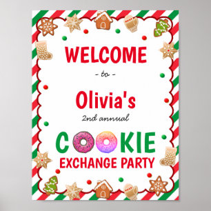 Christmas Cookie Exchange Welcome Sign
