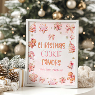 Christmas Cookie Favours Birthday party Poster