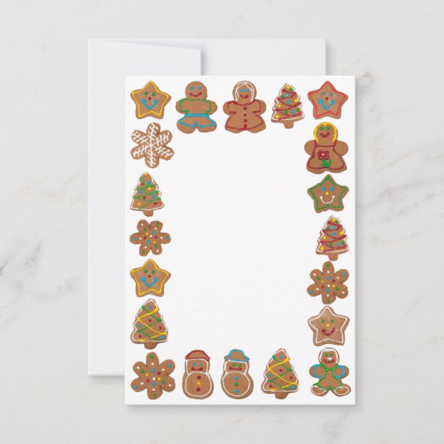 Christmas Cookie Frame Invitation (Front)