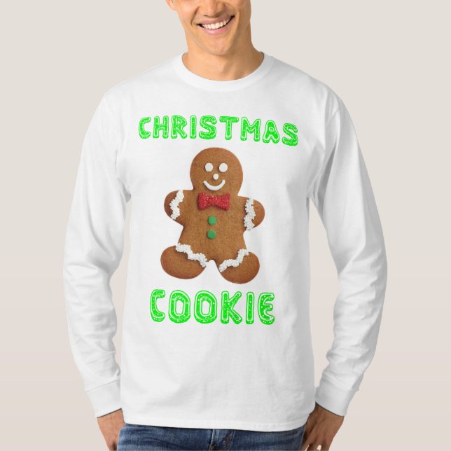 CHRISTMAS COOKIE Funny Ugly Sweater Long Sleeve (Front)