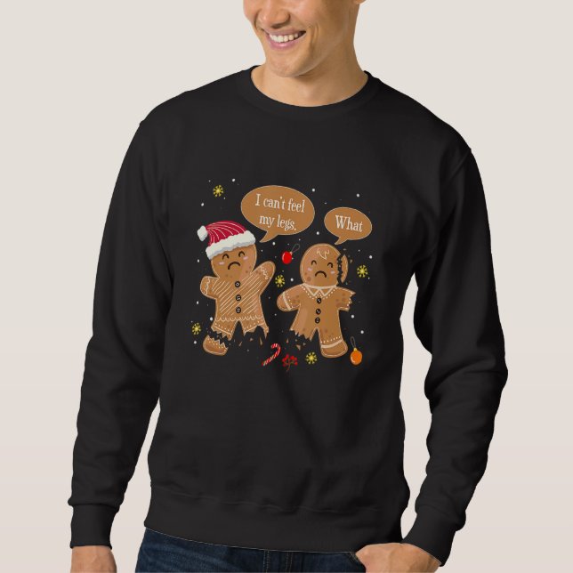 Christmas Cookie Gingerbread Oh Snap Baking Team B Sweatshirt (Front)