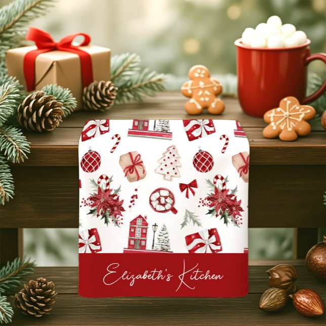 Christmas Cookie Holiday Baking  Tea Towel (Creator Uploaded)