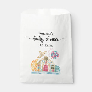Christmas cookie house baby shower favour bag
