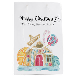 Christmas cookie house - Merry Christmas Medium Gift Bag