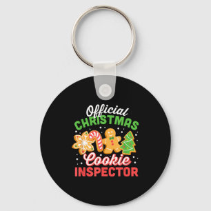 Christmas Cookie Inspector Dad  Key Ring