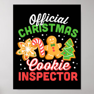 Christmas Cookie Inspector Dad Poster