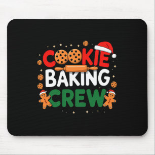 Christmas Cookie King Crew Pyjamas King Family Fun Mouse Pad