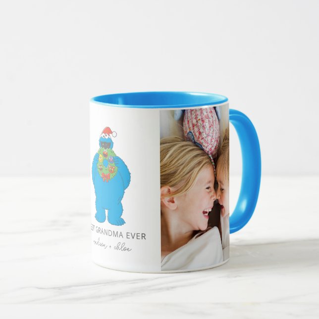 Christmas Cookie Monster | Grandma - Photo Mug (Front Right)