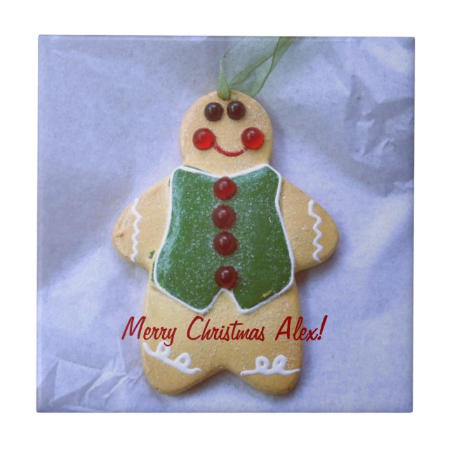 Christmas Cookie Ornament Tile (Front)