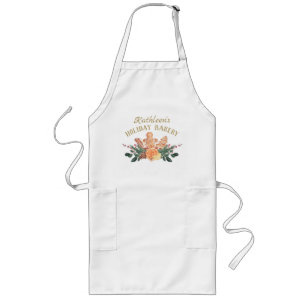 Christmas Cookie Personalized Holiday Bakery Long Apron
