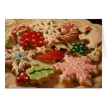 Christmas cookie recipe card