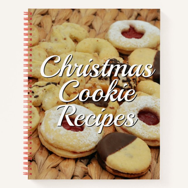 Christmas Cookie Recipes Notebook (Front)