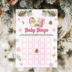 Christmas Cookie Santa Baby Bingo Games Card