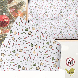 Christmas Cookie Sprinkles Festive Tissue Paper