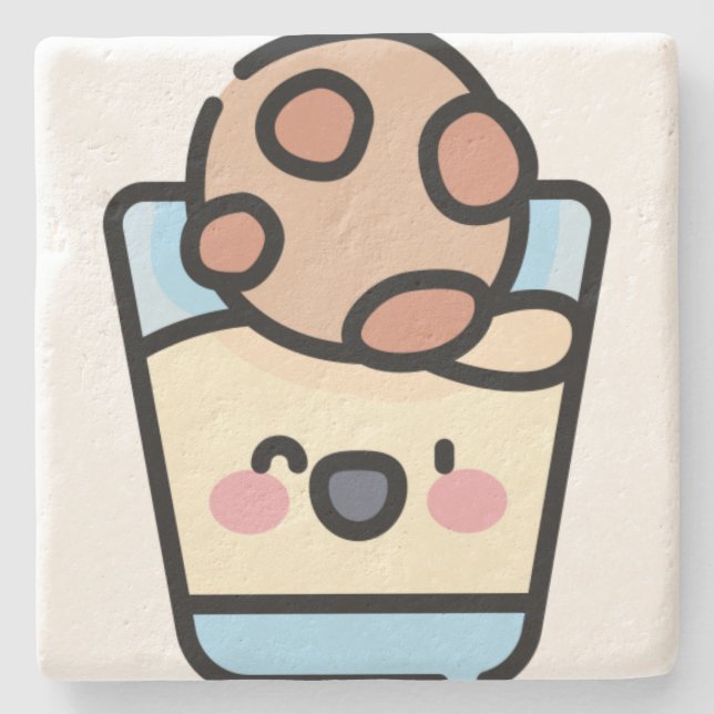 christmas cookie stone coaster (Front)