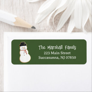 Christmas Cookie Swap Exchange Holiday Party Return Address Label