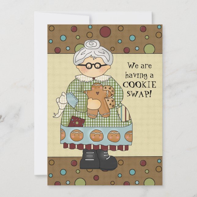 Christmas Cookie Swap Holiday Invitation (Front)