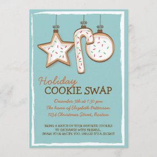 Christmas Cookie Swap Holiday Invitation