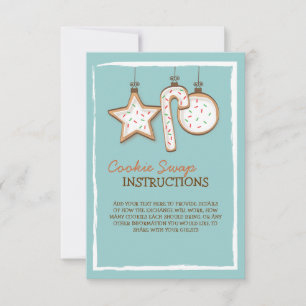 Christmas Cookie Swap Instruction Card