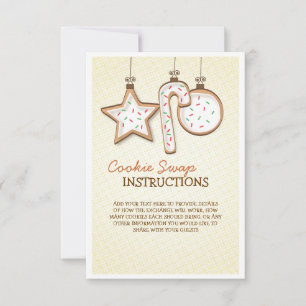 Christmas Cookie Swap Instruction Card