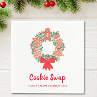 Christmas Cookie Swap Napkins