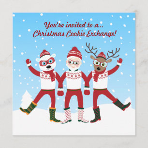 Christmas Cookie Swap Party Invite