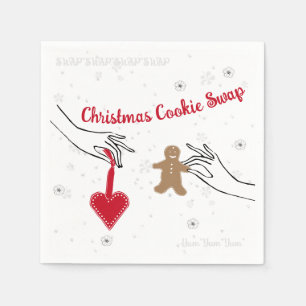 Christmas Cookie Swap Party Napkin