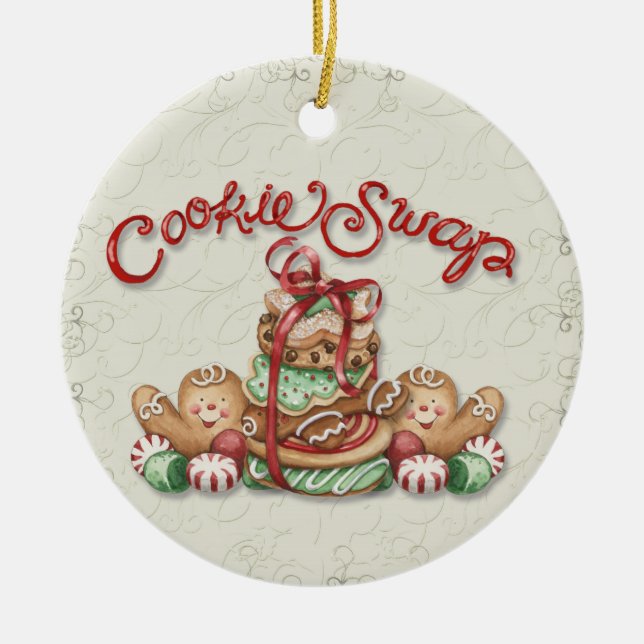 Christmas Cookie Swap - SRF Ceramic Tree Decoration (Front)
