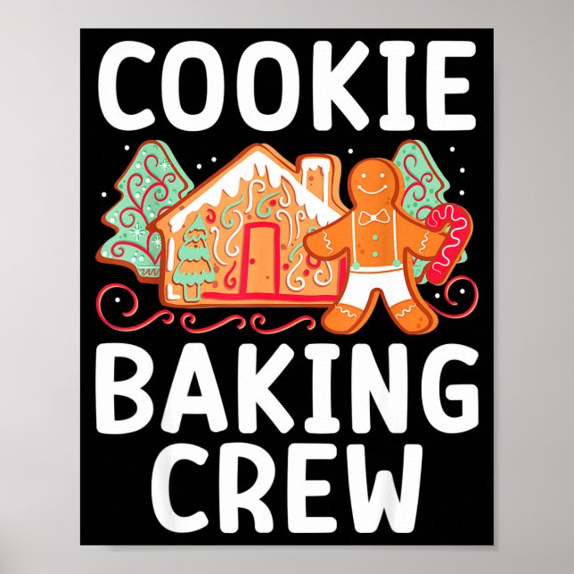 Christmas Cookie Taster Cookie Baking Crew Gingerb Poster (Front)