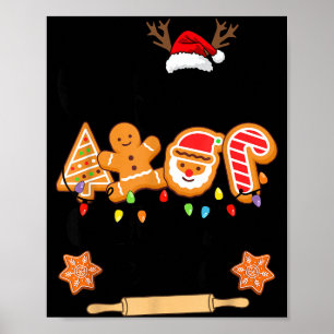 Christmas Cookie Tester Family Baking Team Cookie Poster