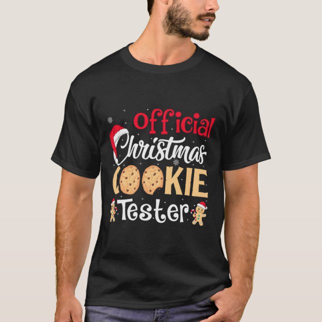 Christmas Cookie Tester Funny Baking Crew Xmas Pre T-Shirt (Front)