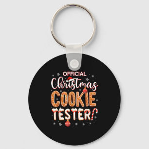 Christmas Cookie Tester Taster Baking Crew Toddle Key Ring