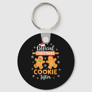 Christmas Cookie Tester Taster Baking Crew Toddle Key Ring