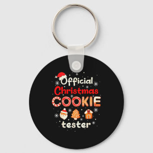 Christmas Cookie Tester Taster Baking Crew Toddler Key Ring
