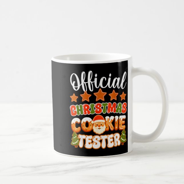 Christmas Cookie Tester Taster Funny Family Baking Coffee Mug (Right)