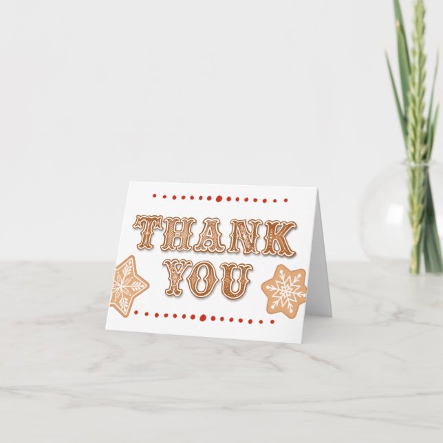 Christmas Cookie | Thank You Card (Front)
