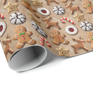 Christmas Cookie Wrapping Paper – Festive Holiday 