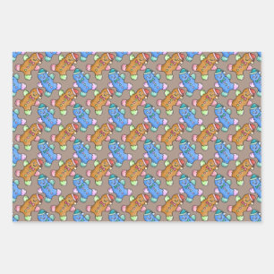 Christmas Cookie Wrapping Paper Set