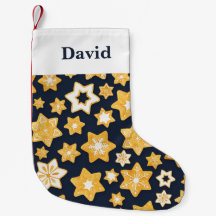 Christmas Cookie Wreath with Blue Grey Background