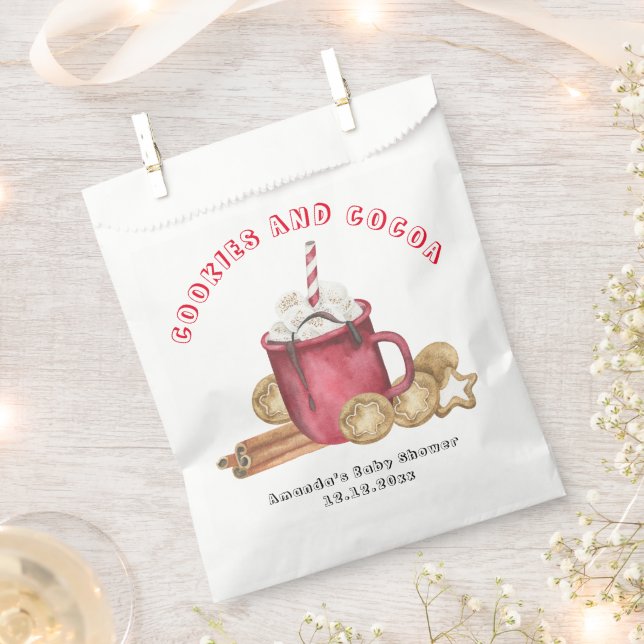 Christmas cookies and cocoa baby shower favour bag (Clipped)