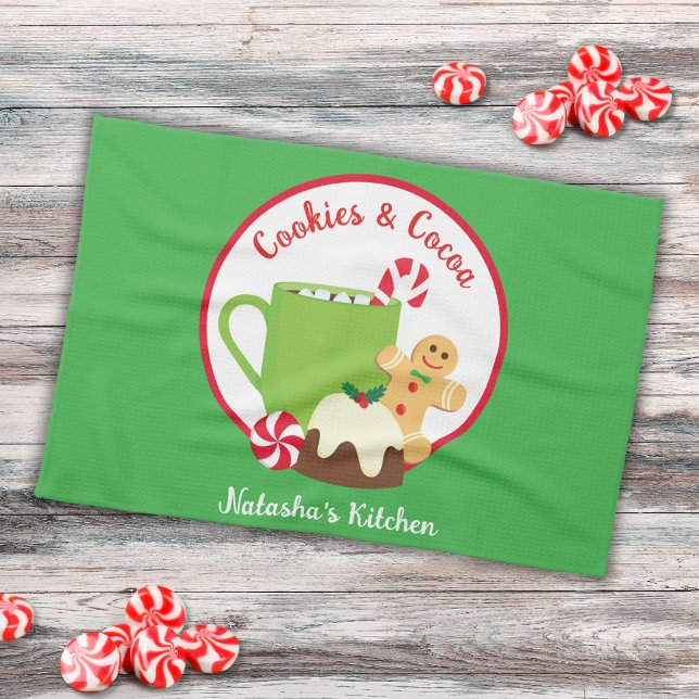 CHRISTMAS COOKIES AND COCOA TEA TOWEL (Creator Uploaded)